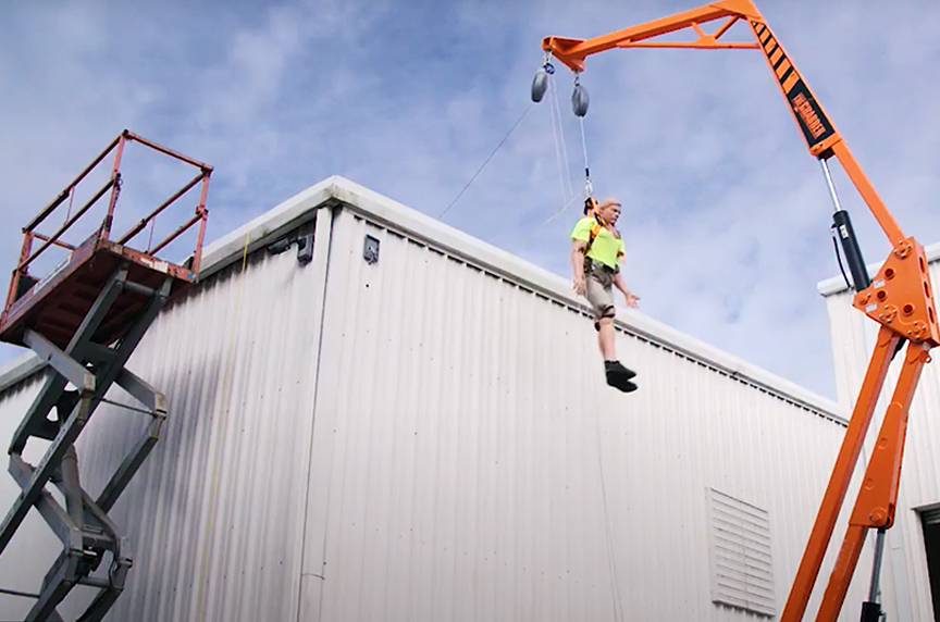 Mobile Fall Protection: Systems, Components, Best Fit Applications: Mobile Fall Protection Systems: System In Use
